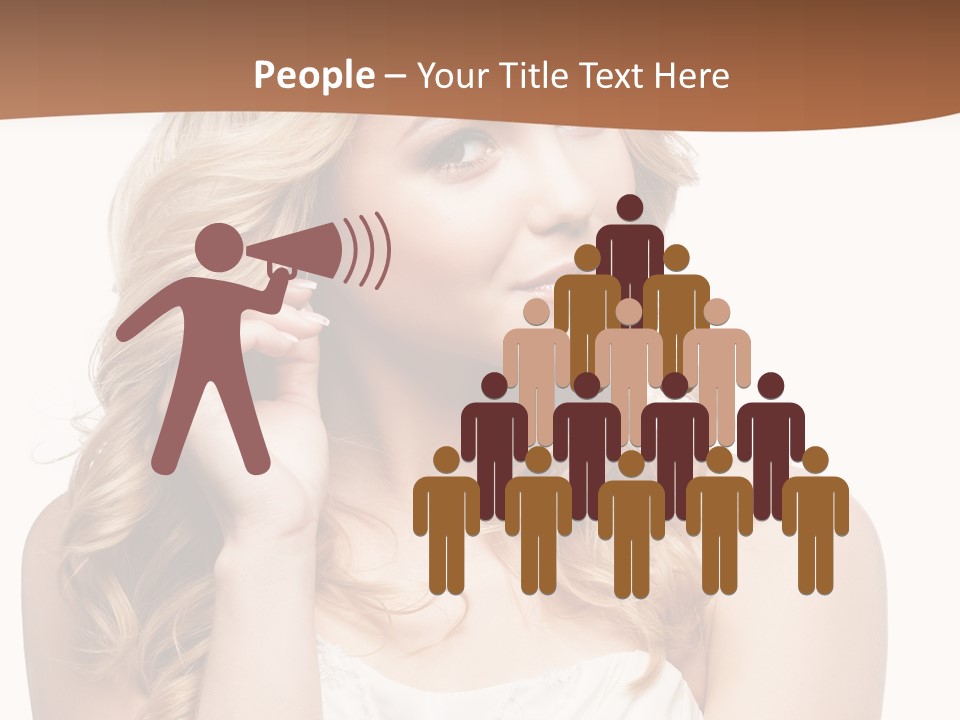 Bride Elegance Closeup PowerPoint Template