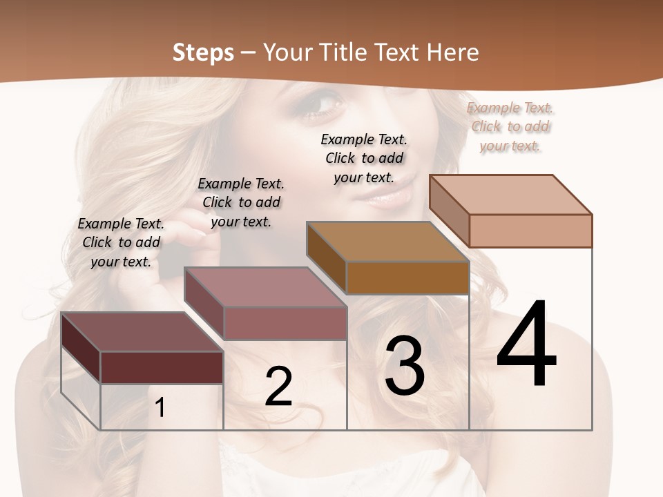 Bride Elegance Closeup PowerPoint Template