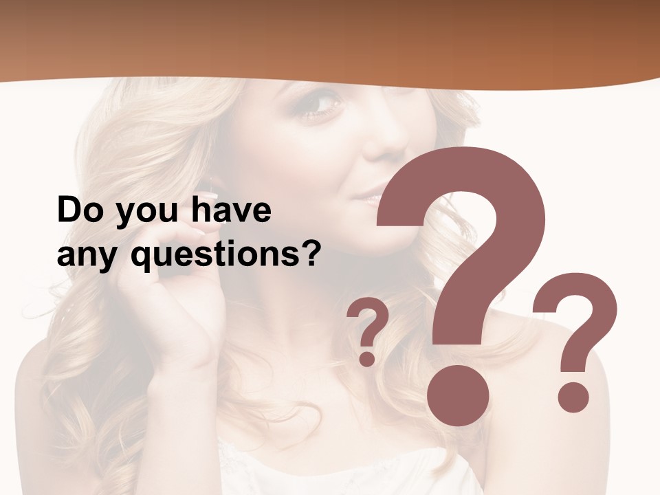 Bride Elegance Closeup PowerPoint Template