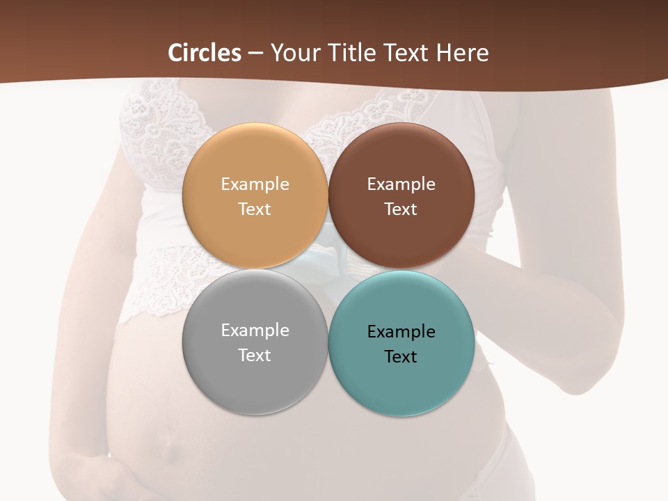Bootees Navel Pregnancy PowerPoint Template