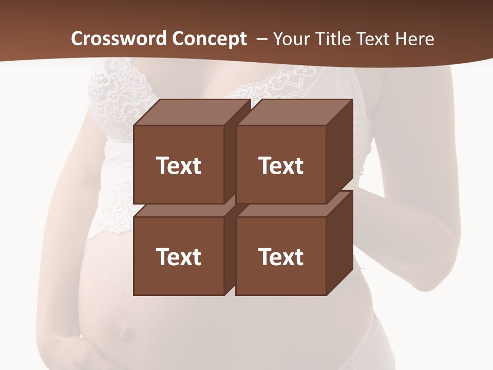 Bootees Navel Pregnancy PowerPoint Template