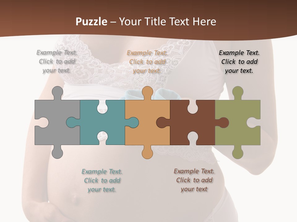 Bootees Navel Pregnancy PowerPoint Template