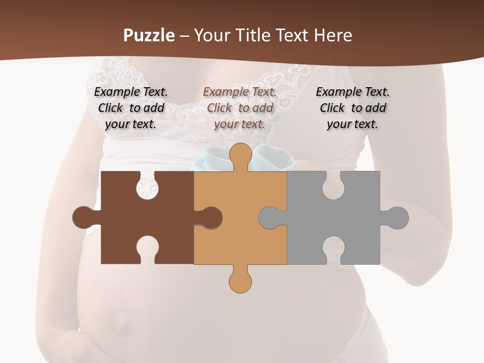 Bootees Navel Pregnancy PowerPoint Template