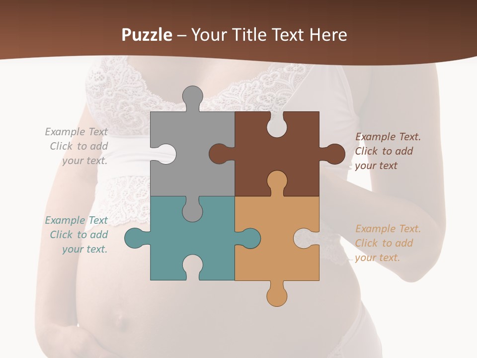 Bootees Navel Pregnancy PowerPoint Template
