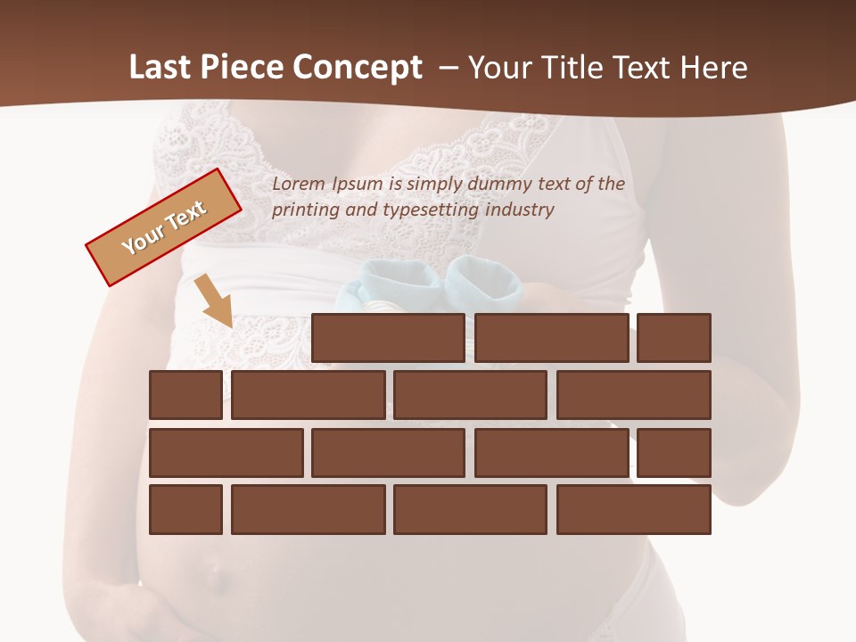 Bootees Navel Pregnancy PowerPoint Template