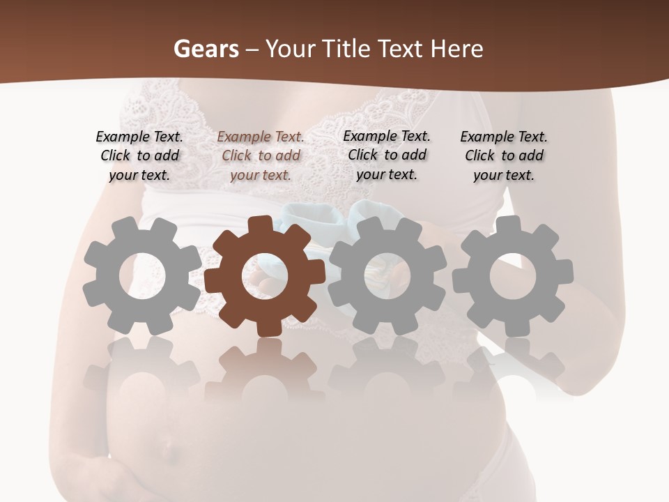 Bootees Navel Pregnancy PowerPoint Template