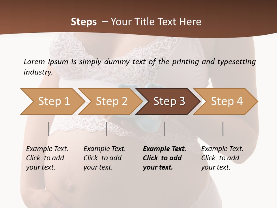 Bootees Navel Pregnancy PowerPoint Template