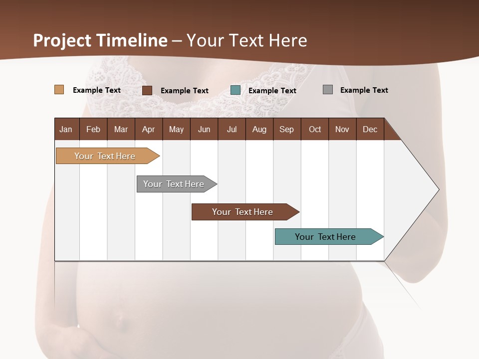 Bootees Navel Pregnancy PowerPoint Template
