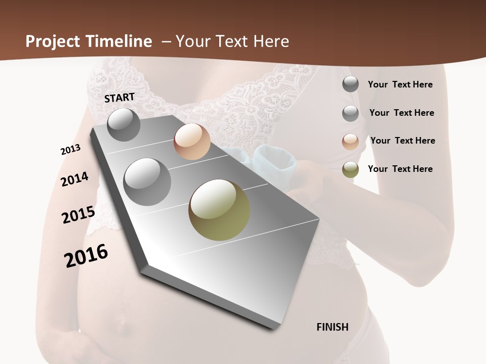 Bootees Navel Pregnancy PowerPoint Template