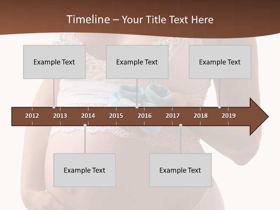 Bootees Navel Pregnancy PowerPoint Template