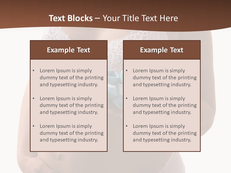 Bootees Navel Pregnancy PowerPoint Template
