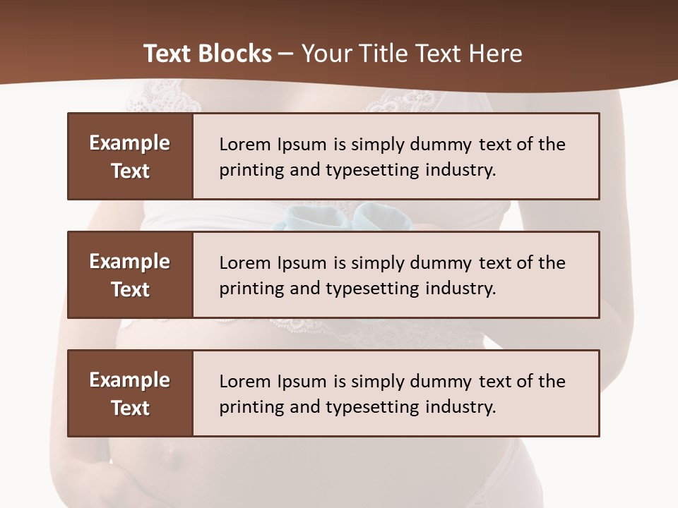 Bootees Navel Pregnancy PowerPoint Template