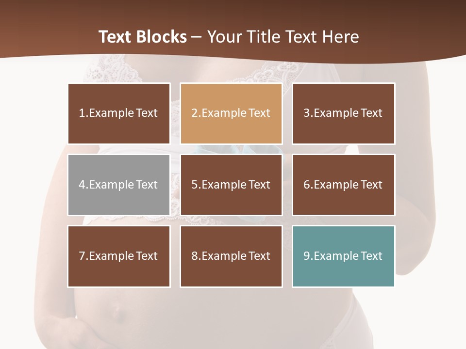 Bootees Navel Pregnancy PowerPoint Template