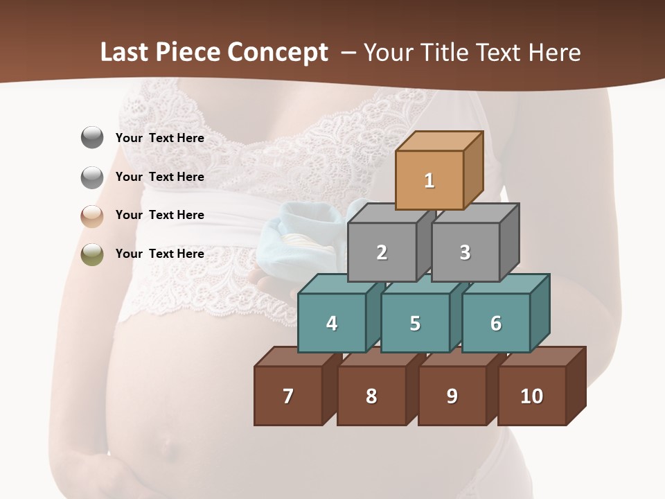 Bootees Navel Pregnancy PowerPoint Template