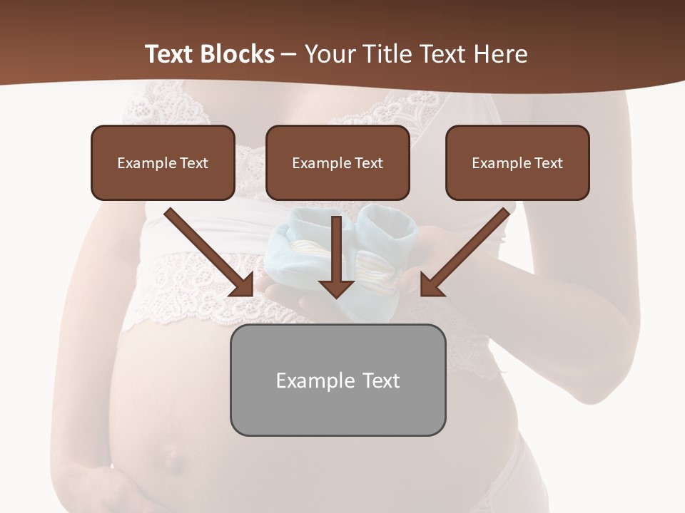 Bootees Navel Pregnancy PowerPoint Template