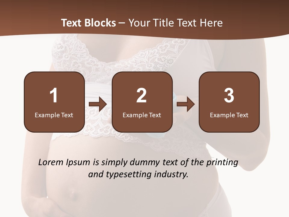 Bootees Navel Pregnancy PowerPoint Template