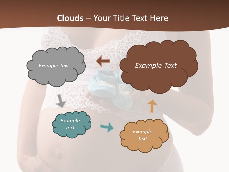 Bootees Navel Pregnancy PowerPoint Template