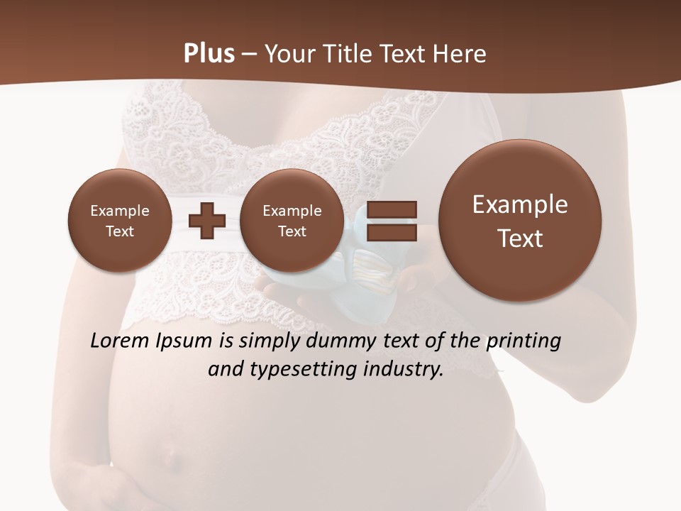 Bootees Navel Pregnancy PowerPoint Template