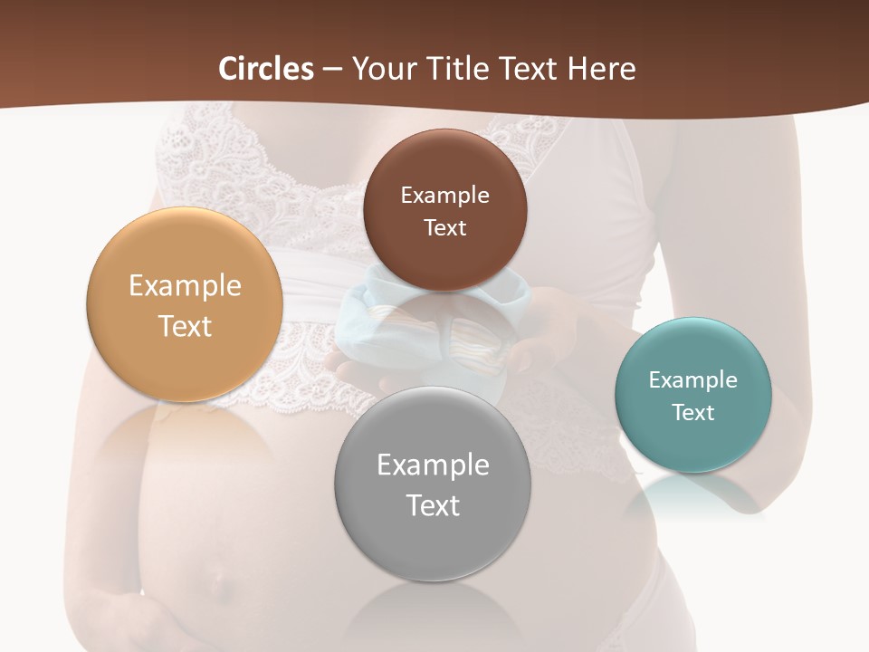 Bootees Navel Pregnancy PowerPoint Template