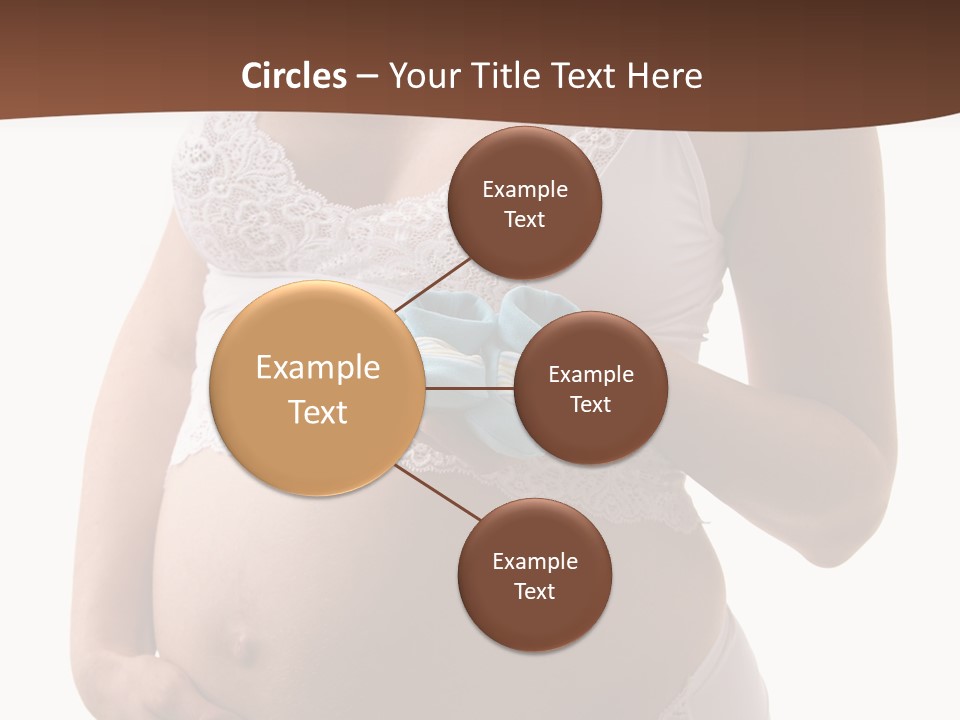 Bootees Navel Pregnancy PowerPoint Template