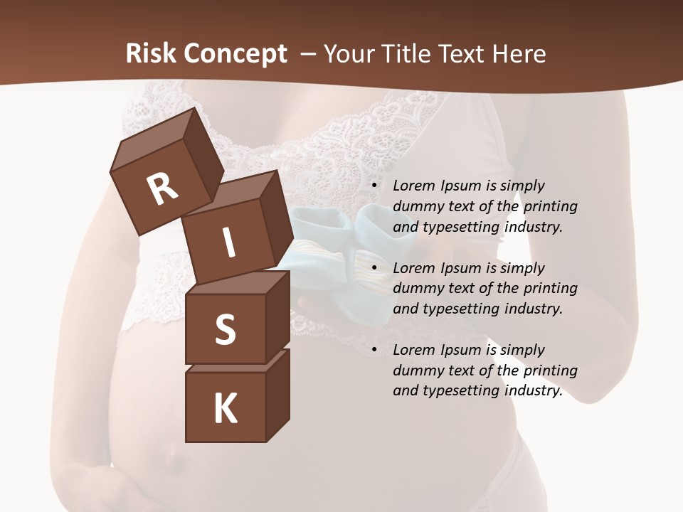 Bootees Navel Pregnancy PowerPoint Template