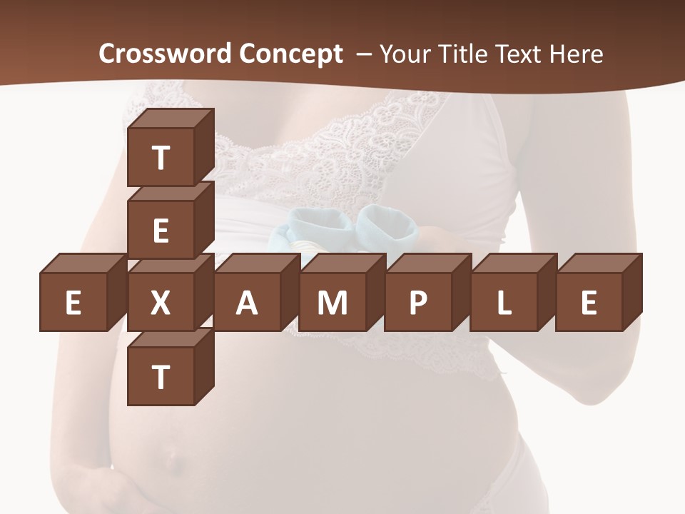 Bootees Navel Pregnancy PowerPoint Template