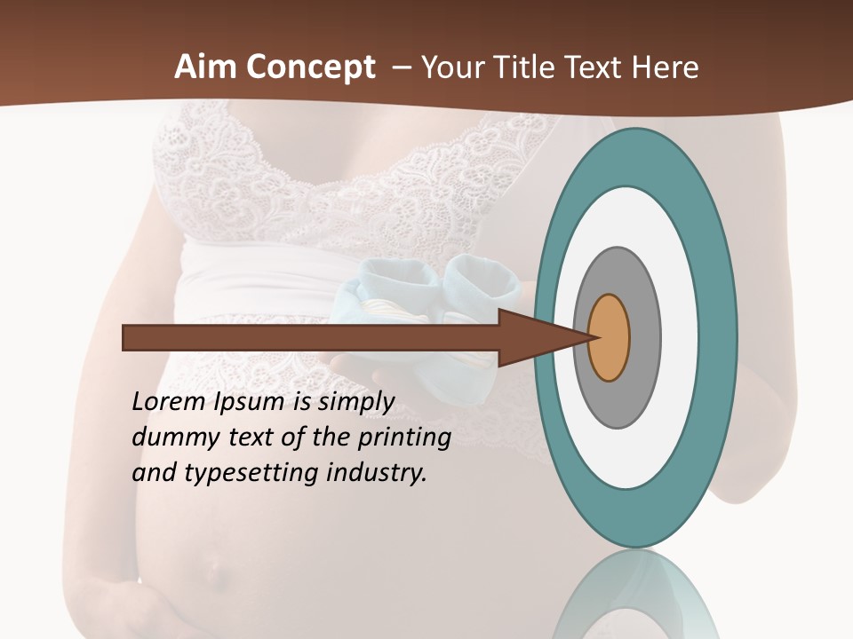 Bootees Navel Pregnancy PowerPoint Template