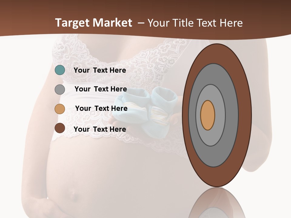 Bootees Navel Pregnancy PowerPoint Template