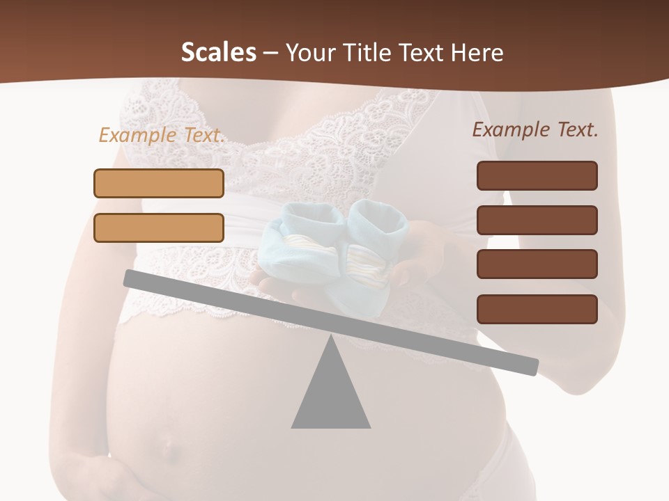 Bootees Navel Pregnancy PowerPoint Template