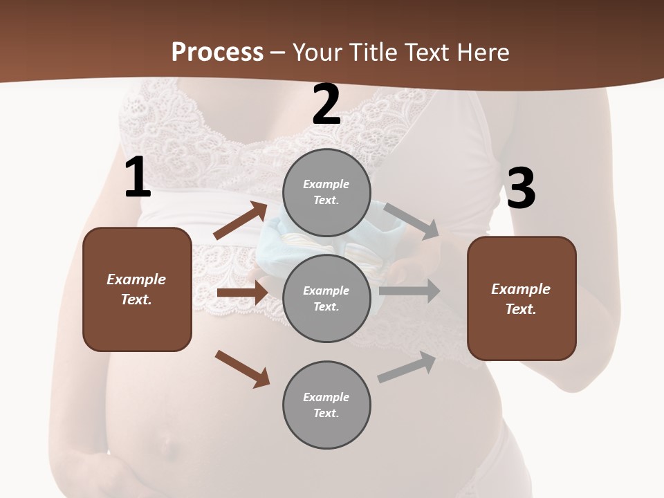 Bootees Navel Pregnancy PowerPoint Template