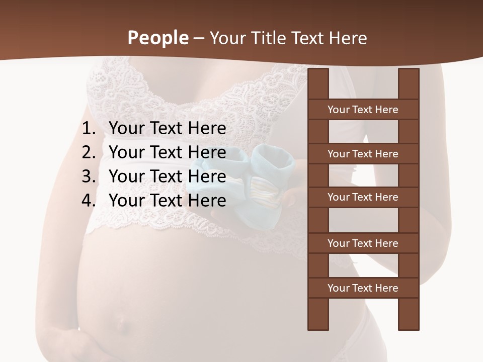 Bootees Navel Pregnancy PowerPoint Template