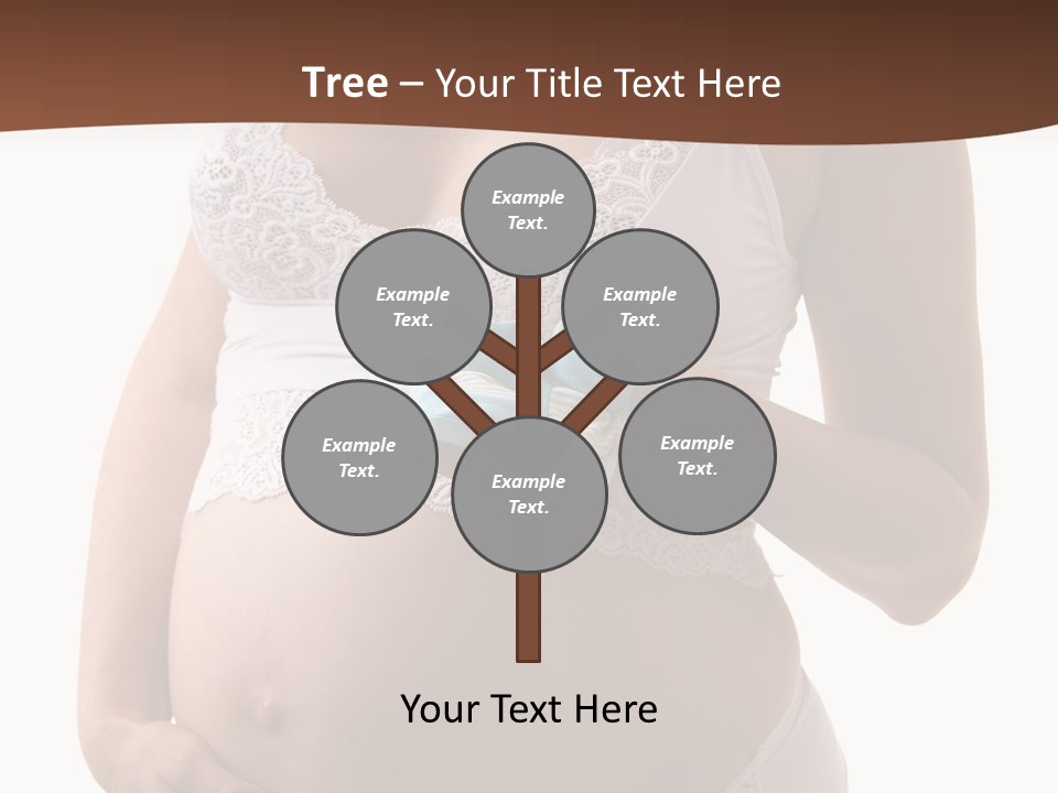 Bootees Navel Pregnancy PowerPoint Template