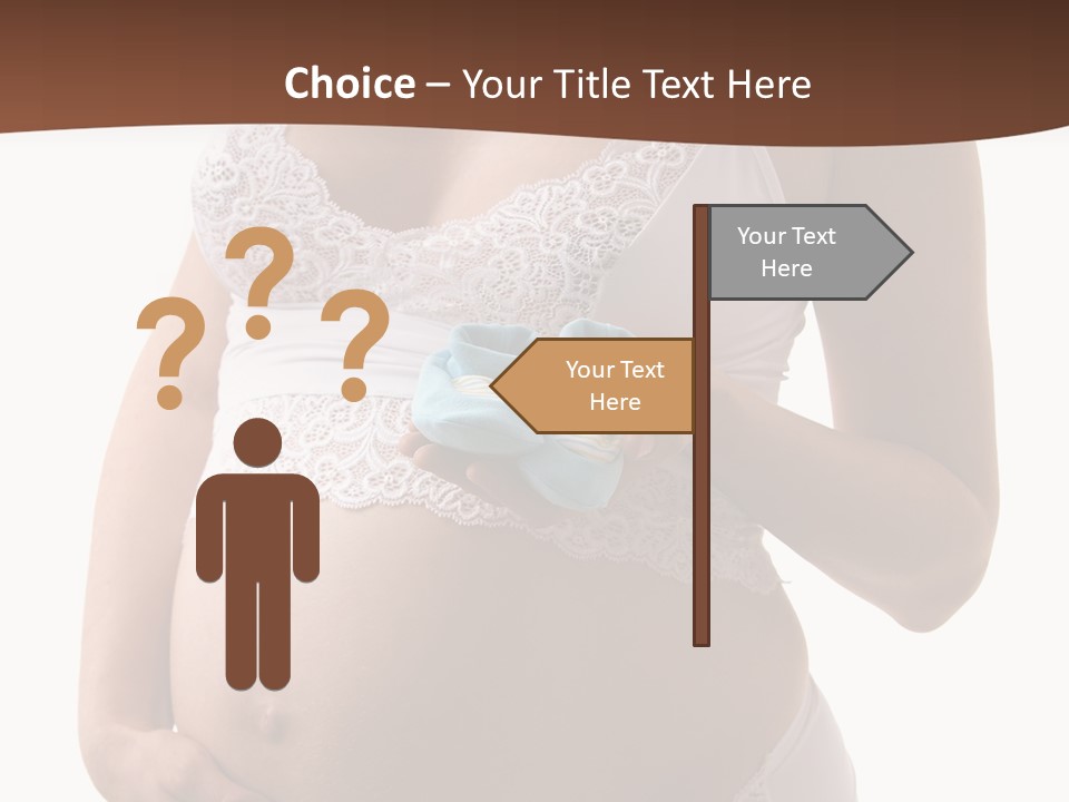 Bootees Navel Pregnancy PowerPoint Template