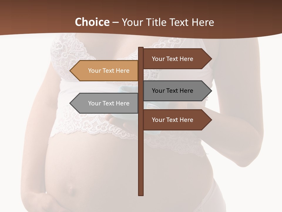 Bootees Navel Pregnancy PowerPoint Template