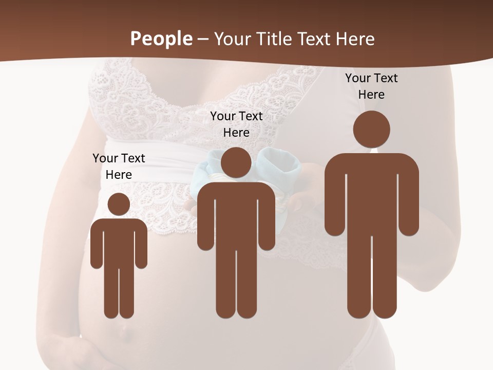 Bootees Navel Pregnancy PowerPoint Template