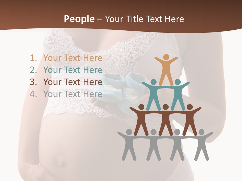 Bootees Navel Pregnancy PowerPoint Template