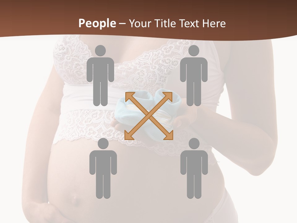 Bootees Navel Pregnancy PowerPoint Template