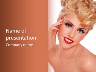 Woman Sensual Sexy PowerPoint Template