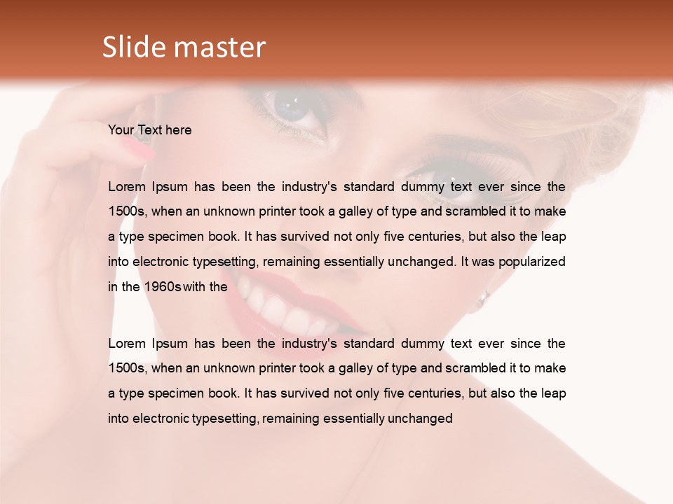 Woman Sensual Sexy PowerPoint Template