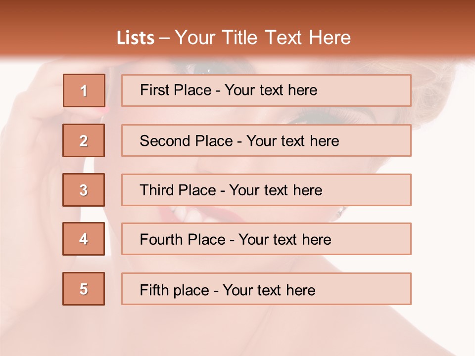 Woman Sensual Sexy PowerPoint Template