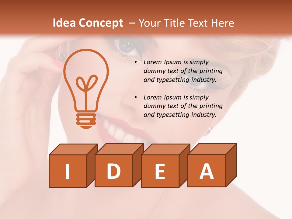 Woman Sensual Sexy PowerPoint Template