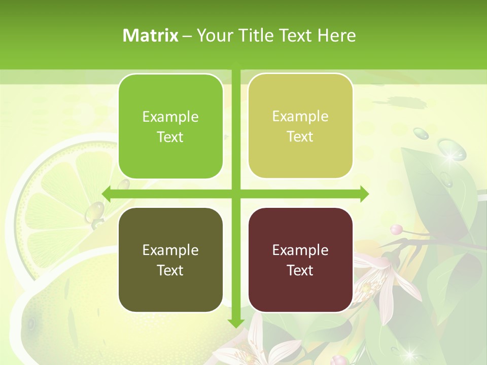 Health Summer Flowers PowerPoint Template