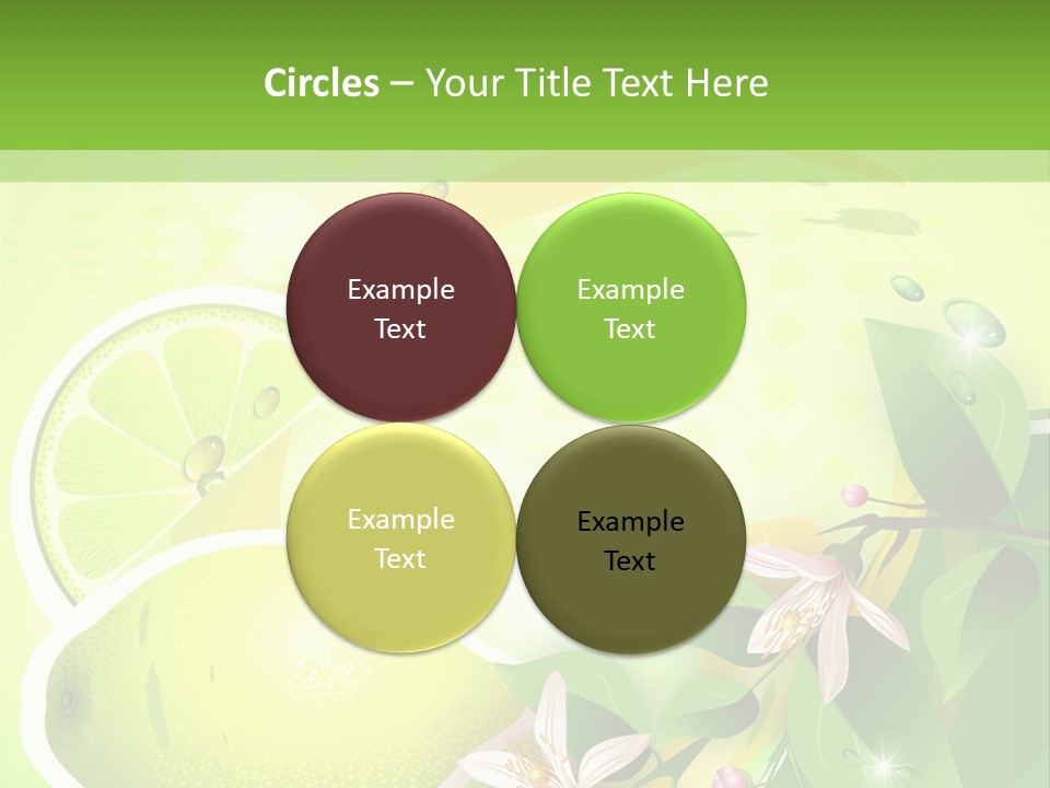 Health Summer Flowers PowerPoint Template