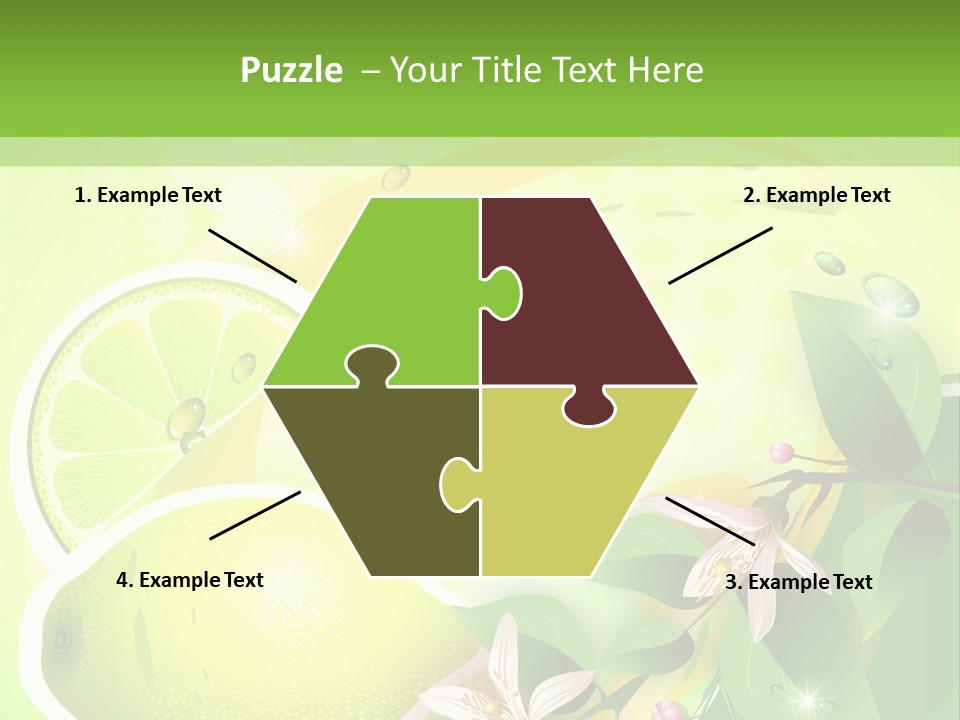 Health Summer Flowers PowerPoint Template