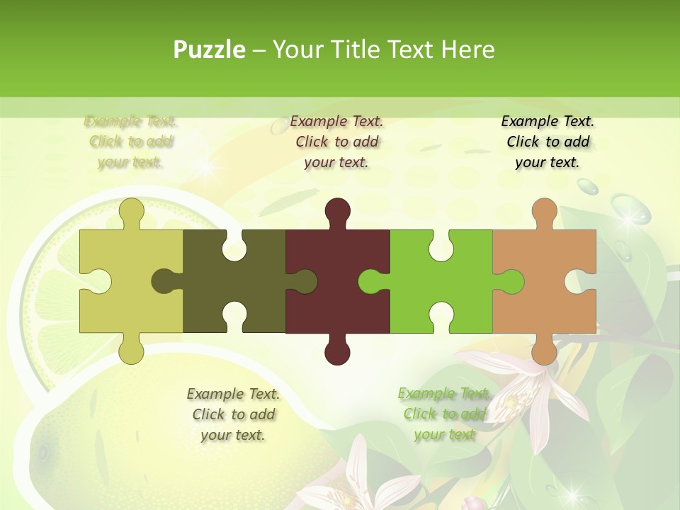 Health Summer Flowers PowerPoint Template