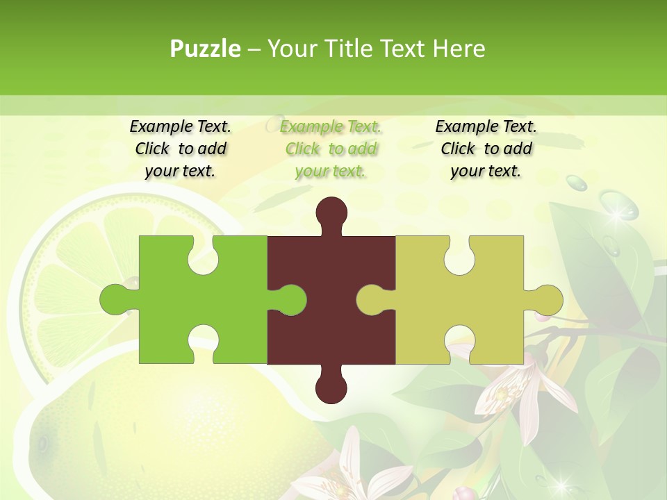 Health Summer Flowers PowerPoint Template