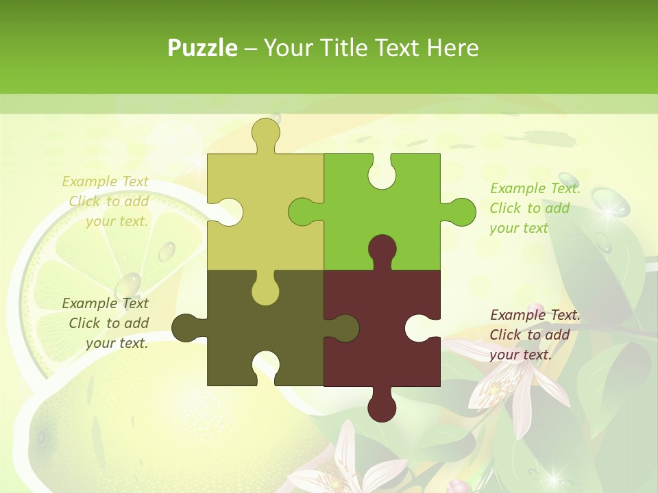 Health Summer Flowers PowerPoint Template