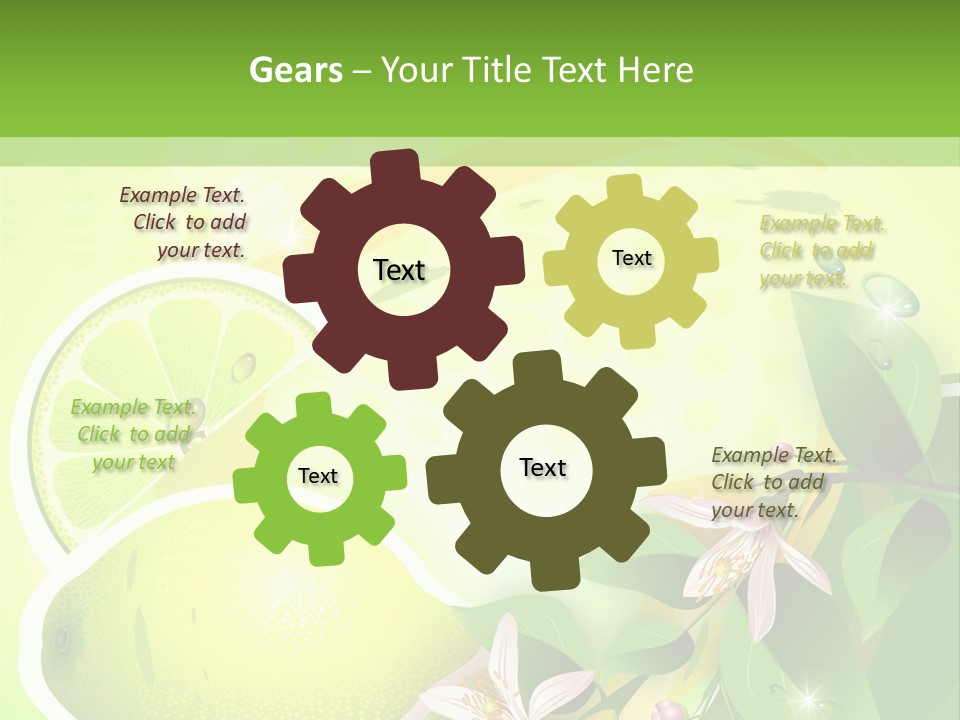 Health Summer Flowers PowerPoint Template