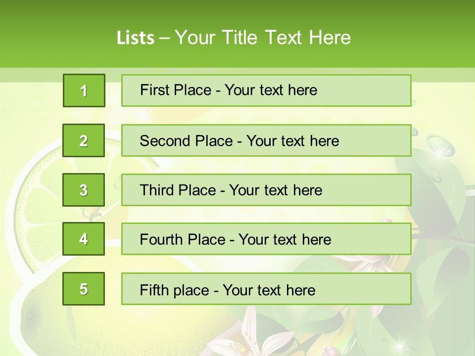 Health Summer Flowers PowerPoint Template