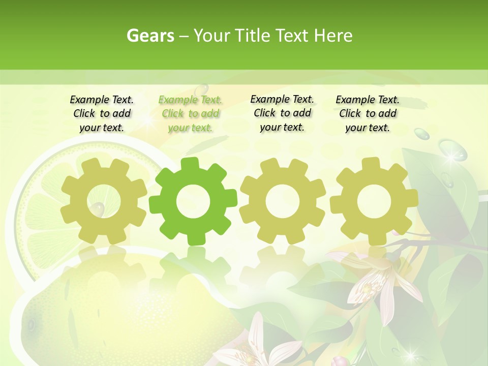 Health Summer Flowers PowerPoint Template